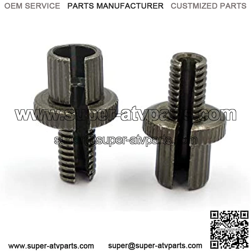 2pcs Screw Metric MOTORCYCLE ATV Clutch Brake Cable Adjuster YZ CR KX RM (8MM, Green)