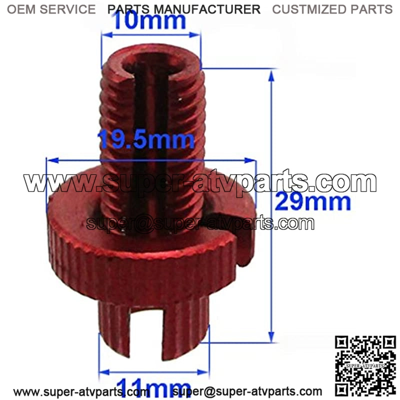 10mm Red Clutch Brake Throttle Cable Adjuster For Motorcycle ATV Pit Dirt Motor Bike Quad Motocross (2) - Image 2