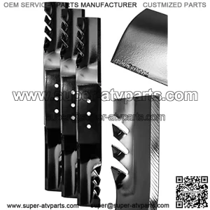 Swisher 20190 22.5 in. G6 Commercial Grade Blade Set for Select 66 in. Mowers (3-Pack) 20190-Swisher 22.5, 22.5"