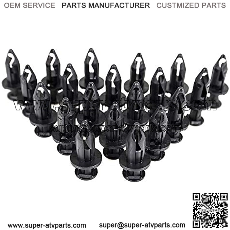 20 Pack of OEM Polaris Plastic Fender Clips / Body Rivets 7661855
