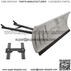 Adjustable Snow Plow Blade Universal Complete Kit Package 48 Inch Compatible with ATV Honda Kawasaki Aeon Crossland Arctic-Cat Alterra Utility XR Snow Plow Blade 2 Packages