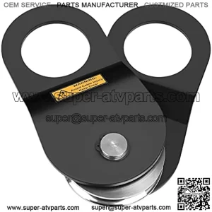 10 Ton Winch Snatch Block, Snatch Block Pulley 22000lbs Capacity, Winch Snatch Block Pulley Recovery Accessory for Truck Tractor ATV UTV Black