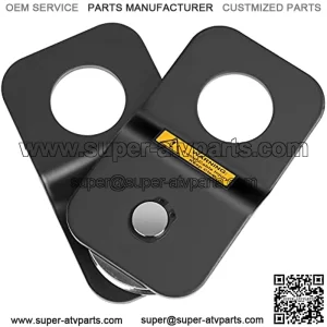 4 Ton Winch Snatch Block, Snatch Block Pulley 8000lbs Capacity, Winch Snatch Block Pulley Recovery Accessory for Truck Tractor ATV UTV Black