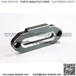 4500lbs Aluminum Alloy 6061 Fairlead New 152mm Hole Spacing for UTV/ATV Winch Accessory (Grey)
