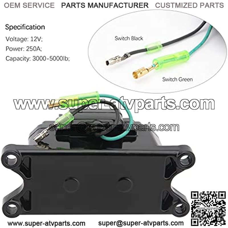 Winch Solenoid 12V Winch Solenoid Relay Contactor for ATV UTV 3000-5000lbs 4WD 4x4 Winches Winch Replace Number 63070 62135 74900 2875714 70715 - Image 3