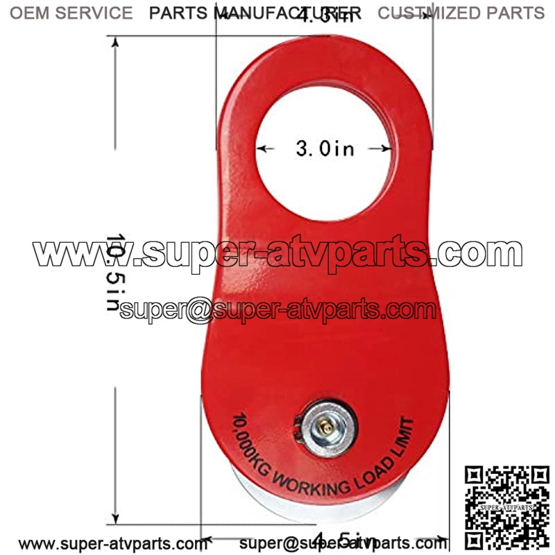 10T Winch Snatch Block Pulley, 22,000 LB Capacity,Offroad Recovery Accessory for Winch,Truck,ATV&UTV - Image 2