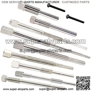 Hardened Primary & Secondary Clutch Puller Tool kit. Contains 10 Different Models And Sizes of Clutch Puller Tools. Suitable for Golf Carts, Kawasaki, Arctic Cat,Can-Am, Polaris Motorcycle