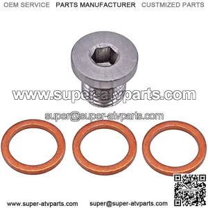 7052306 Engine Oil Drain Plug and Washers for Polaris ACE General Ranger RZR Scrambler 570 900 1000