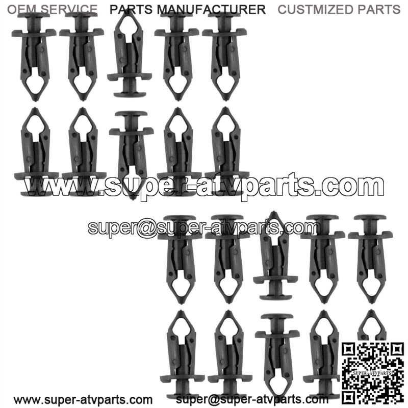 20 Fender Rivet Clips for Polaris RZR Ranger General Sportsman Scrambler 7661855 (For: Polaris) - Image 3
