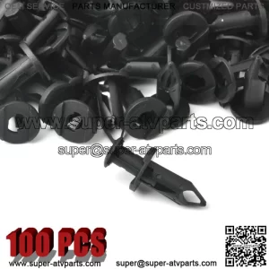 100pcs Fender Clips Body Rivets for Polaris Ranger TRX 400EX RZR XP 1000 Honda