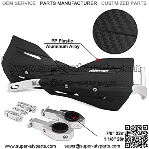 Dirt Bike Hand Guards Handguards - 7/8" 22mm and 1 1/8" 28mm with Universal Mounting Kits for Dirt Bike Motorcycle MX Motocross Supermoto Racing ATV Quad KAYO