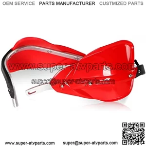 Handguards Hand Guards - Universal for 7/8" and 1 1/8" Handlebars For off Road ATV For Motorcycle Pit Dirt Bike Motocross (Red)