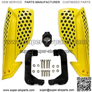 7/8" 22mm Motorcycle Hand Guards Handguards Brush Bar -Universal for Yamaha Kawasaki Suzuki Honda off Road ATV Dirt Bike Motocross(yellow+black)