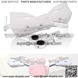 Paramanos universales de aleaci??n de aluminio para motocicleta, 22 mm y 28 mm, para todoter, ATV, motocross, supermoto, carreras de cross, motos de cross, color blanco
