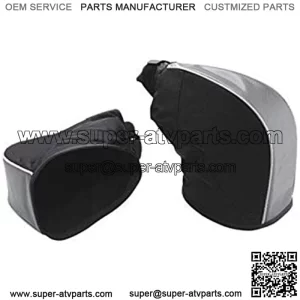 Polaris Snowmobile Universal Formed Snowmobile Handlebar Gauntlets - Black