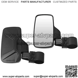 BETOOLL Upgraded Adjustable Pair UTV Side Mirror Set 1.75 or 2inch Roll Bar Cage
