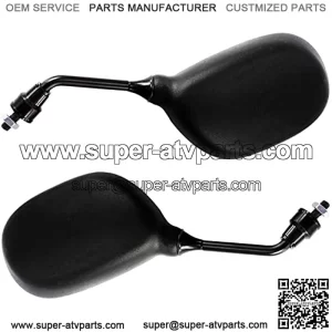Universal Rear View, PRO BAT ATV Mirrors 7/8'' | 8mm Handlebar Mount Side for Handlebar ATV Accessories Compatible with Scooter Snowmobile Mope