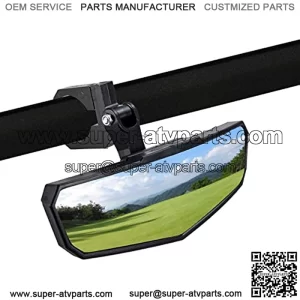 UTV Center Rear View Mirror with 1.65"-2" Mount Compatible with Polaris RZR Can-Am X3 Kawasaki Honda Yamaha Arctic Cat Talon