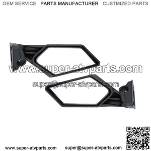 Black Racing Rear View Side Mirrors For Can-Am Maverick X3 Max R UTV 2017 2018 w