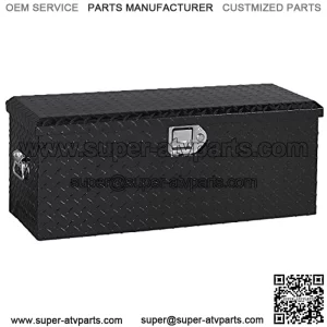 ATV-BLK Black ATV Chest with End Pull Handles and Beveled Insulated Lid