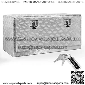 36" Aluminum Underbody Tool Box Storage ATV RV Trailer Pickup Truck with T-Handle Latch, w/Keys