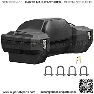 Black Widow ATV-CB-8020 15" H Rear Rack Locking ATV Cargo Box