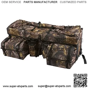 ATV Cargo Rear Rack Gear Bag with Topside Bungee Tie-Down Storage