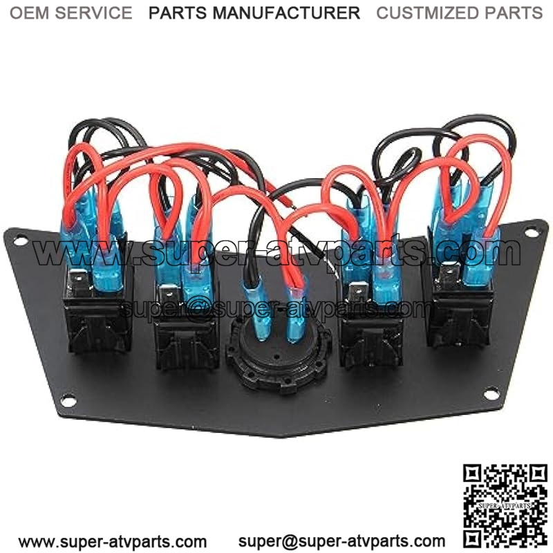 12-24V Dash Panel 4 Rocker Switch for ATV UTV Polaris Ranger RZR XP 900 800 570 - Image 4