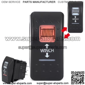 WINCH ROCKER SWITCH Amber Backlight For CAN-AM Commander Maverick X3 Defender