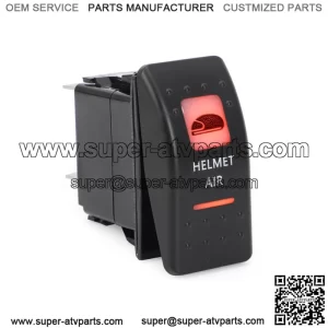 FOR CAN AM MAVERICK X3 COMMANDER DEFENDER HELMET AIR SWITCH AMBER LED LIGHT US