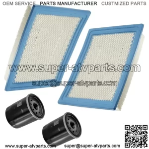 2x Air Filter and Oil Filter Pack For Polaris Ranger Crew XP 1000 2017-2018 (For: Polaris)
