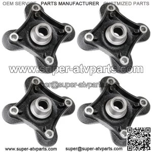 Front Rear Wheel Hub for Polaris RZR XP 1000 2014-20 / RZR XP 4 1000 2014-17 /4X (For: Polaris)