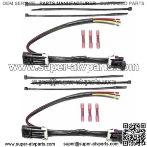 TWO-Tail Light Whip Power Harness Adapter: 2012-UP CAN AM MAVERICK X3 MAX X-DS