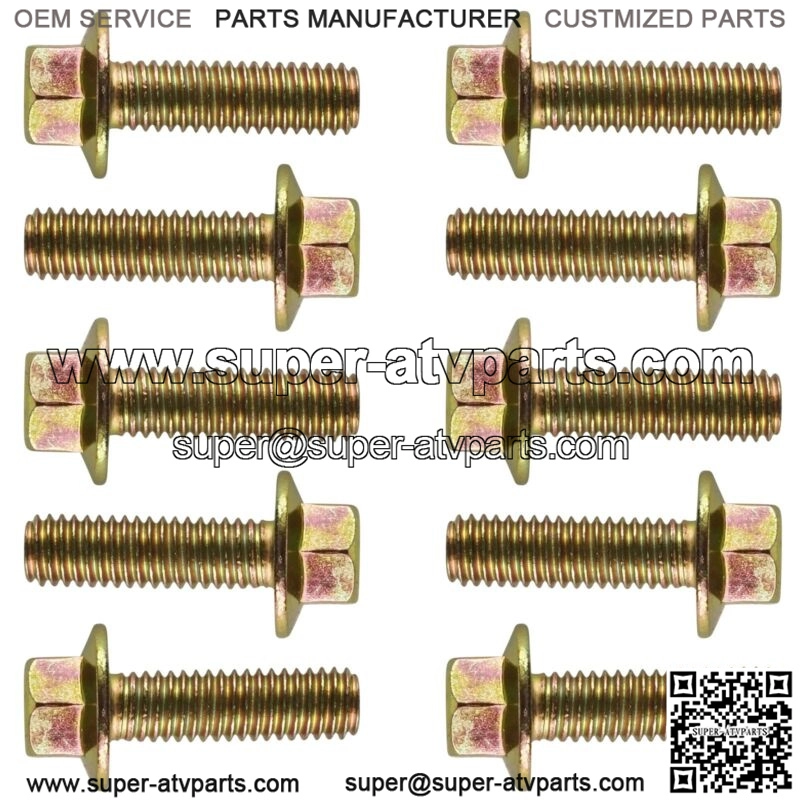 10x Flanged Head Clutch Bolt M6x20 for Polaris Ranger Crew XP 1000 2020-2021 (For: Polaris) - Image 4