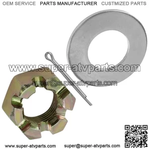 Front/Rear Axle Castle Nut w/Washer & Pin For Polaris Scrambler XP 1000 14-19 (For: Polaris)