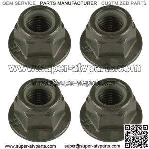 4x Shock Mount Flanged Nyloc Nut for Polaris Ranger XP 1000 2021-2022 (For: Polaris)