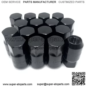 M12X1.5 Wheel Lug nuts For Polaris RZR 1000 Can am Maverick X3 17MM HEX 16 Pack