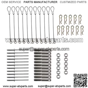 For Can-Am Maverick X3 Clutch Cover Pin Set Easy Quick Release Belt Cover Kit