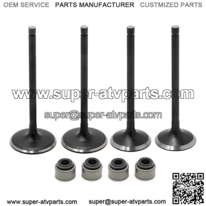 Intake Exhaust Valves & Seals Kit For Yamaha Raptor 700 / Rhino 700 / Viking 700 / Kodiak 700 / Grizzly 700
