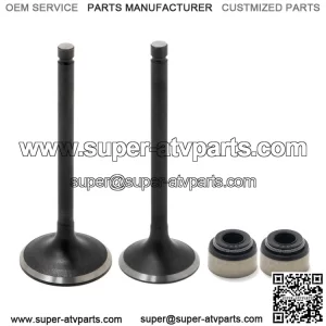 Intake Exhaust Valves & Seals Kit For Yamaha Kodiak 400 450 / Rhino 450 / Wolverine 450 / Grizzly 400 450
