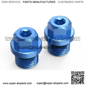 Magnetic Front Differential Fill and Drain Plug with O Ring Kit Compatible with Polaris General 1000 2016-2020, Drain Plug Compatible with Polaris RZR XP 900 Ranger 1000 Sportsman, Blue