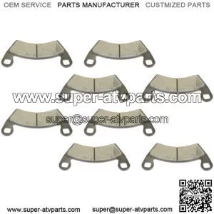 Front and Rear Brake Pads for Polaris RZR XP 1000 2014-2020 / 2203747 2205949 (For: Polaris)