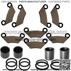 Front Rear Brake Caliper Piston W/Pads For Polaris Sportsman XP 1000 2015-2018 (For: Polaris)