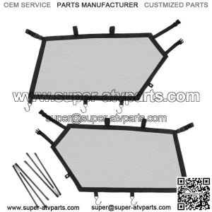For Can-Am Maverick X3 R RR Window Nets Shade Shield Net Door Scratch Prevention