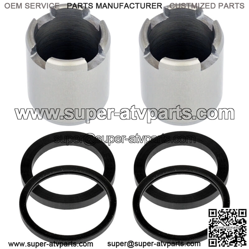 2 Rear Brake Caliper Piston W/Seals For Polaris General 1000 Eps 2017-2019 (For: Polaris)