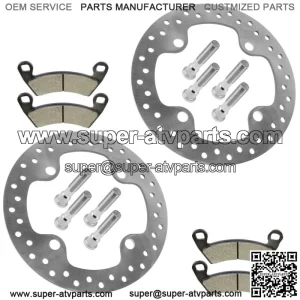 2 Front or Rear Brake Disc w/ Pad for Polaris RZR XP 1000/ RZR XP 4 1000 2014-21 (For: Polaris)