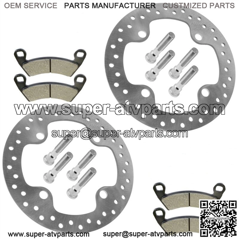 2 Front or Rear Brake Disc w/ Pad for Polaris RZR XP 1000/ RZR XP 4 1000 2014-21 (For: Polaris)