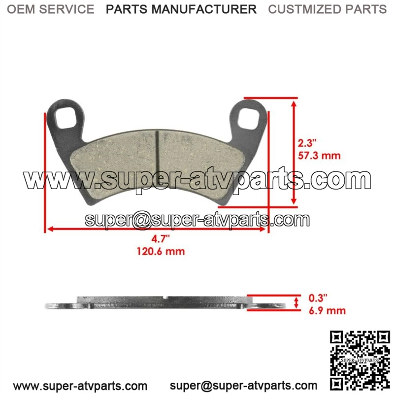 2 Front or Rear Brake Disc w/ Pad for Polaris RZR XP 1000/ RZR XP 4 1000 2014-21 (For: Polaris) - Image 3