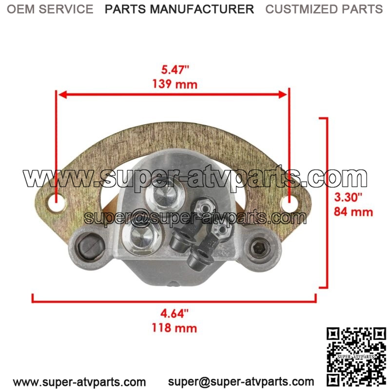 2x Rear Brake Disc & Caliper For Polaris Scrambler XP 1000 2014 (For: Polaris) - Image 3