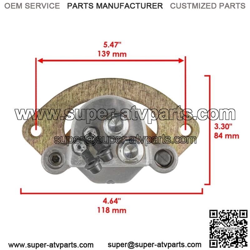 2x Rear Brake Disc & Caliper For Polaris Scrambler XP 1000 2014 (For: Polaris) - Image 4